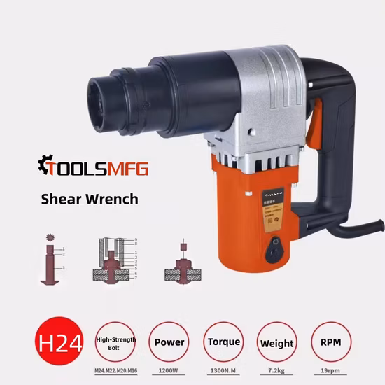Toolsmfg Tsw24 Elektrischer Schraubenschlüssel, Scherenschlüssel, 1200 W, für M24